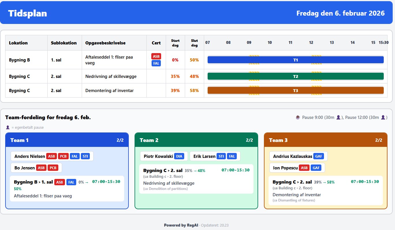 RegAI Cast til storskærm